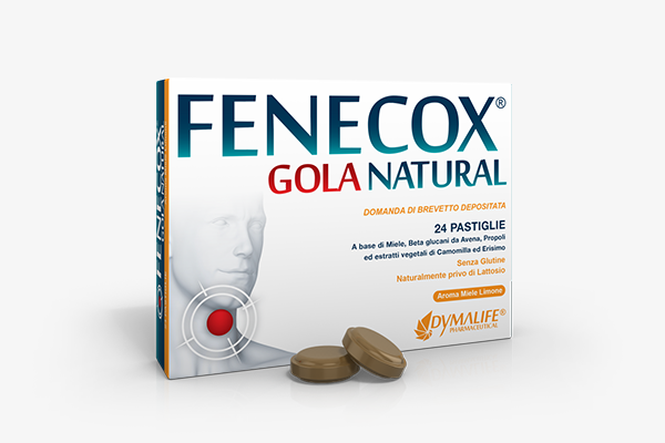 Fenecox® Gola Natural Miele E Limone Dymalife® 36 Pastiglie