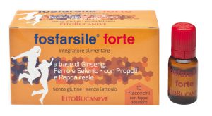 Fitobucaneve Fosfarsile Forte Ginseng Integratore Alimentare Senza Glutine 10Flaconcini