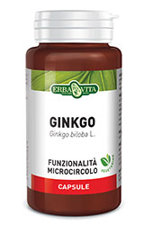 GINKGO BILOBA 60 Capsule Monoplanta 350 mg Integratore Alimentare ErbaVita