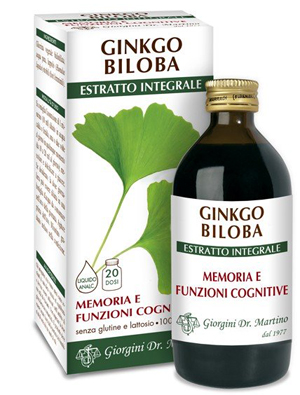 Ginkgo biloba rimedio naturale microcircolo estratto integrale 200ml