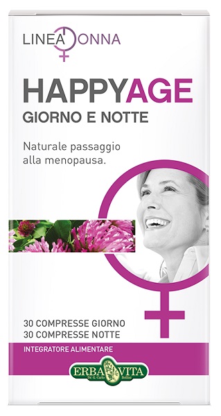 Happy Age Giorno e Notte - Integratore per la Menopausa - 60 Compresse