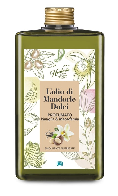 Huilerie l'olio di mandorle dolci profumato vaniglia &amp; macadamia 300 ml