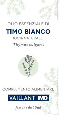 I.m.o. Linea Vaillant Olio Essenziale Di Timo Bianco 100% Naturale 10ml