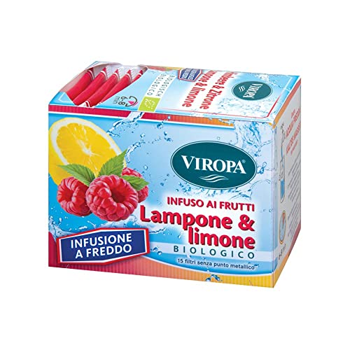 Infuso Ai Frutti Lampone &amp; Limone Bio Viropa 15 Filtri