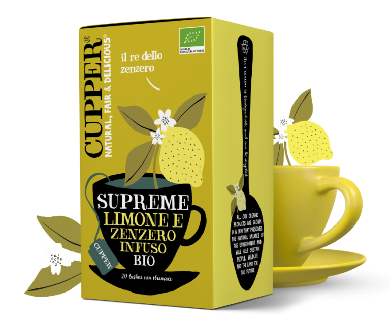 Infuso Biologico con Limone e Zenzero Cupper® 20 Filtri