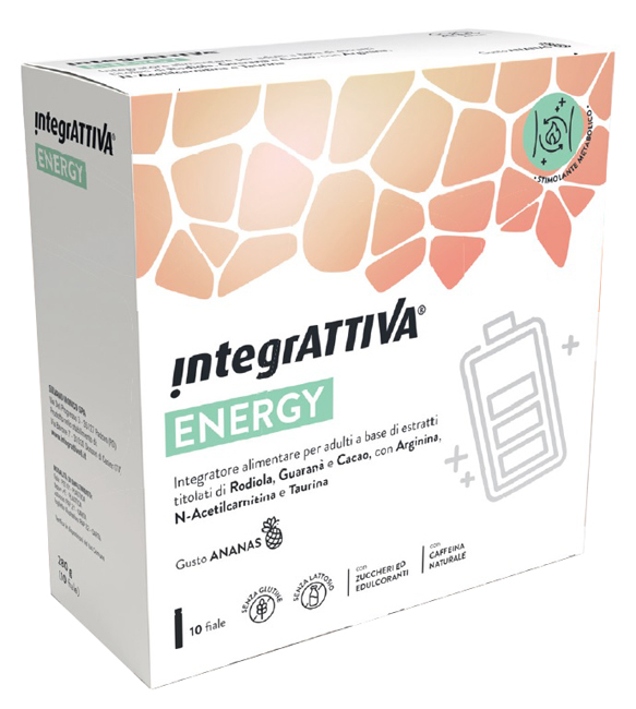 Integrattiva energy 10 fiale da 25ml gusto ananas