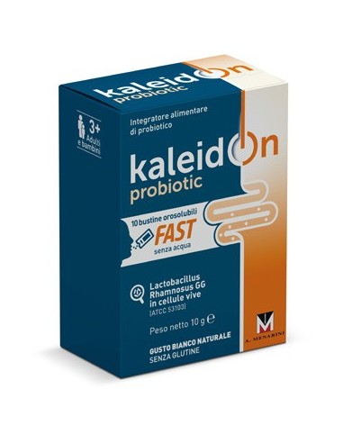 KALEIDON PROBIOTIC FAST BIANCO NATURALE 10 BUSTE OROSOLUBILI