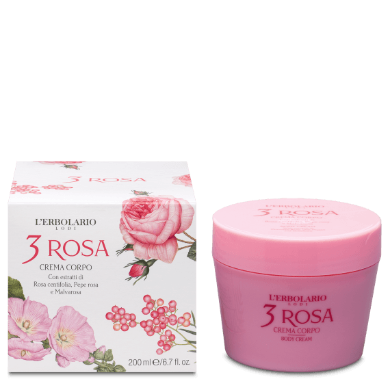 L'Erbolario Crema Corpo 3 Rosa 200ml