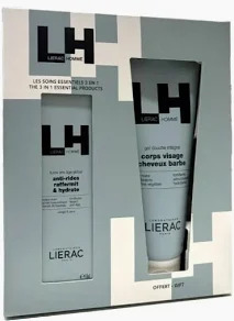 LIERAC - HOMME COFANETTO ANTIFATICA CREMA 50 ML + DOCCIA 200 ML