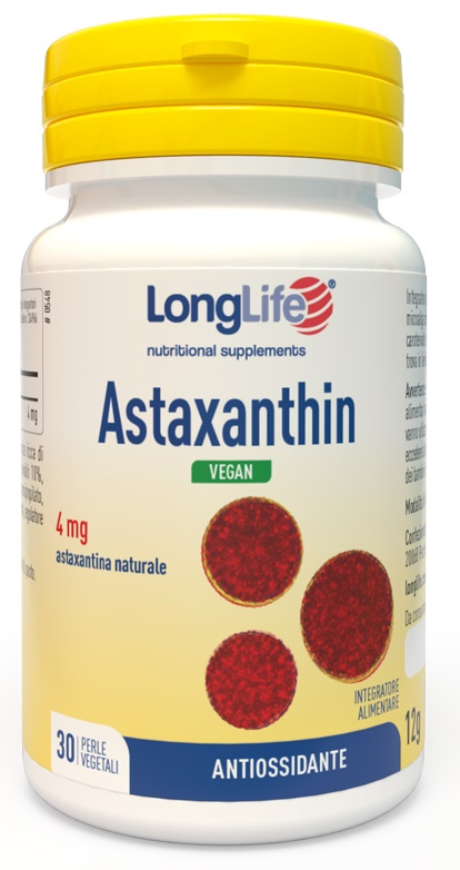 LONGLIFE ASTAXANTHIN 30 PERLE VEGETALI