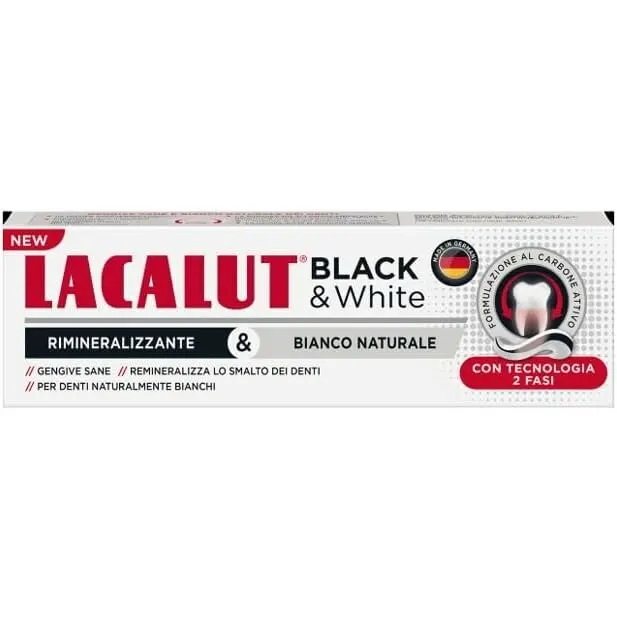 Lacalut Black &amp; White Dentifricio 75ml