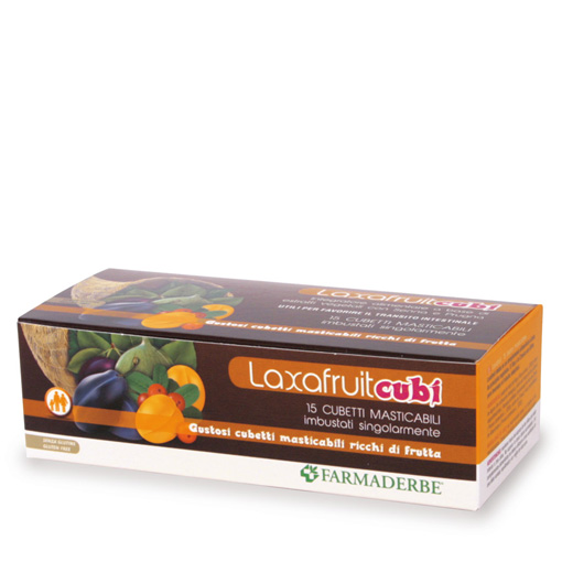 Laxafruit Cubi Farmaderbe 15 Cubetti Masticabili