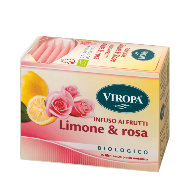 Limone &amp; Rosa Infuso ai Frutti Viropa 15 Bustine filtro