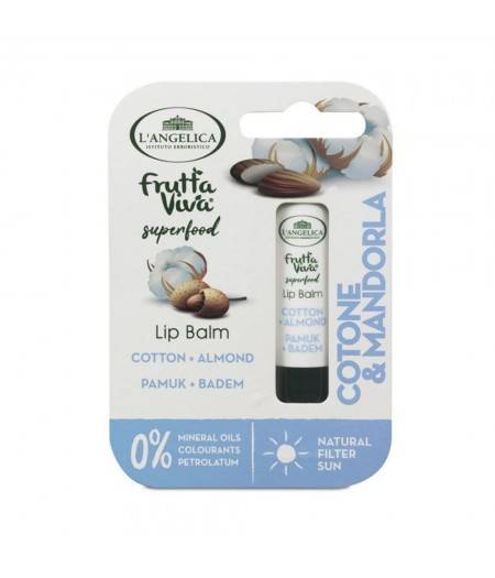 Lip Balm Cotone &amp; Mandorla L'ANGELICA Stick 4,8g