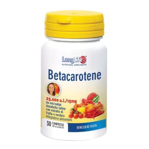 LongLife Betacarotene Naturale 25.000 u.i. 30 Compresse