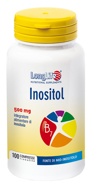 LongLife Inositol Integratore Inositolo per Metabolismo 100 Tavolette