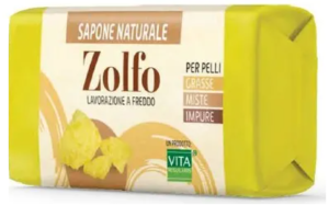 MANDORLI' Sapone Solido Naturale Allo ZOLFO 100g