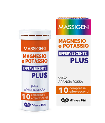 MASSIGEN MAGNESIO E POTASSIO EFFERVESCENTE PLUS 10 COMPRESSE