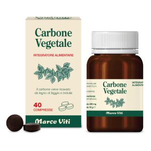 Marco Viti Intestino Sano Carbone Vegetale Integratore 40 Compresse