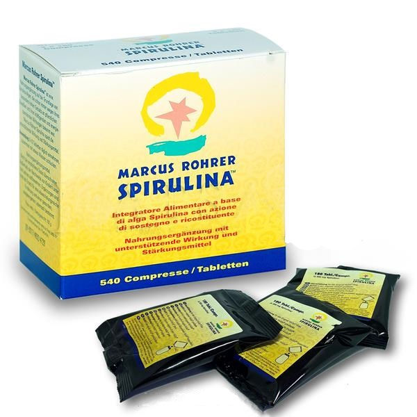 Marcus Rohrer Spirulina Ricarica Integratore Alimentare 3x180 Compresse