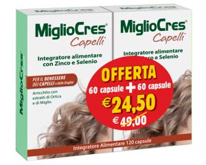 Migliocres capelli 60 capsule + 60 capsule promozione