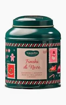 NEAVITA - INFUSO FIOCCHI DI NEVE IN CADDY VERDE NATALE 8 FILTRI DA 3,5 G