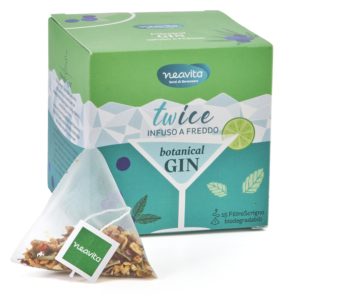 NEAVITA INFUSO TWICE BOTANICAL GIN FILTROSCRIGNO 15 FILTRI 3,5 G