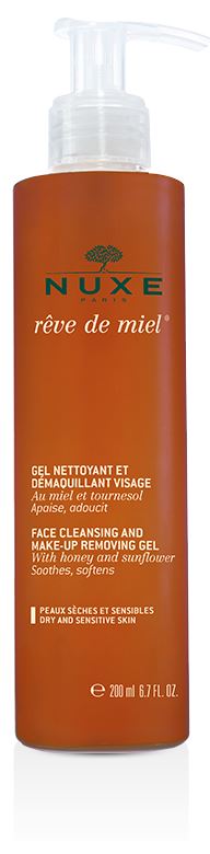 NUXE REVE DE MIEL GEL NETTOYANT ET DEMAQUILLANT VISAGE 200 ML