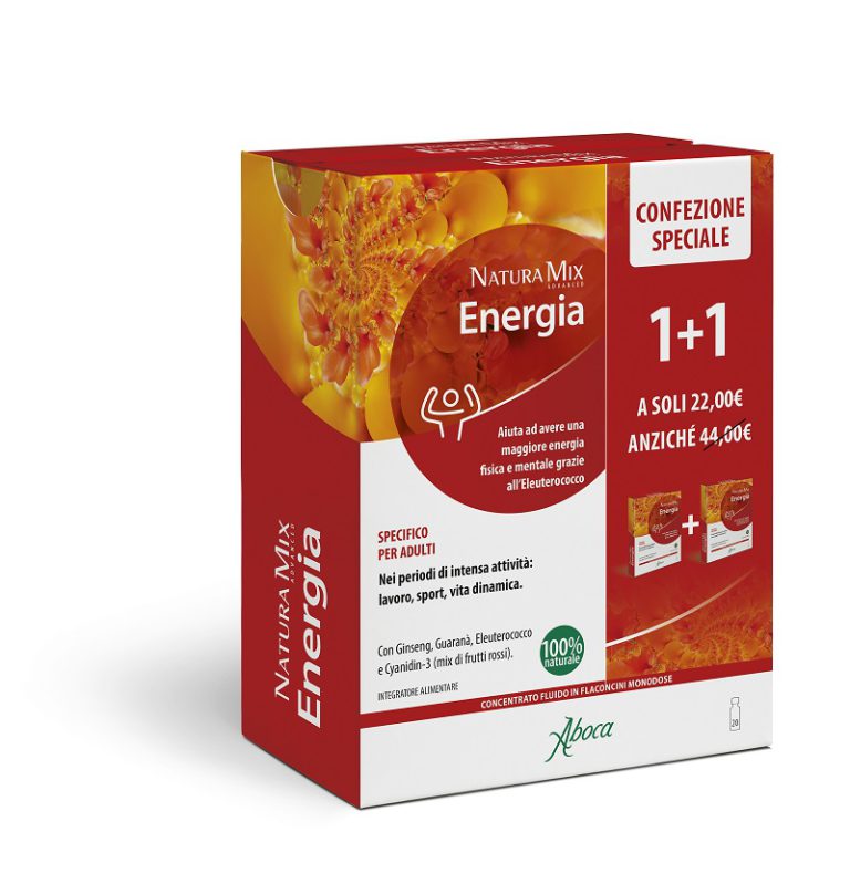 Natura Mix Advanced Energia Aboca 10+10 Flanconcini