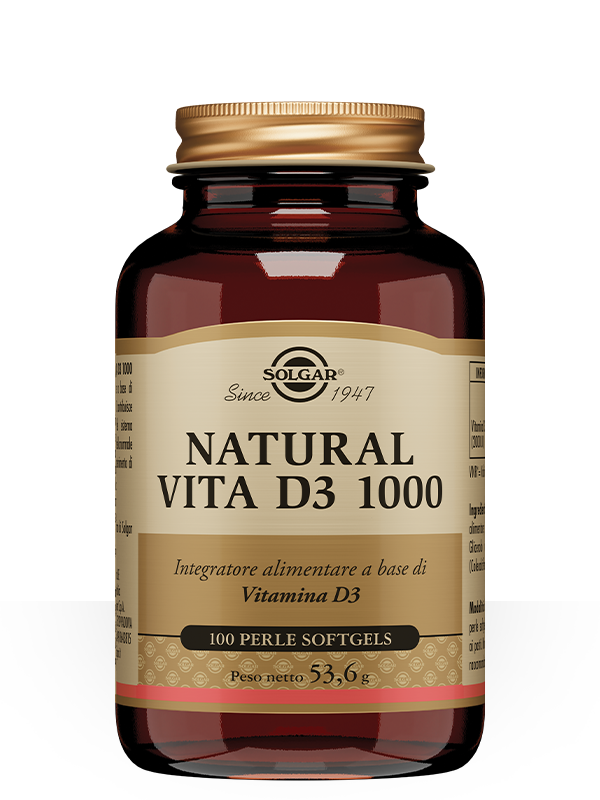 Natural Vita D3 1000 Solgar 100 Perle Softgels