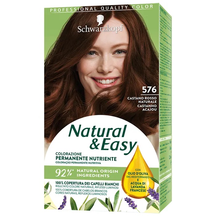 Natural &amp; Easy 576 Castano Rosso Naturale Schwarzkopf