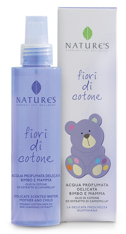 Nature's fiori di cotone acqua profumata delicata bimbo e mamma 150 ml