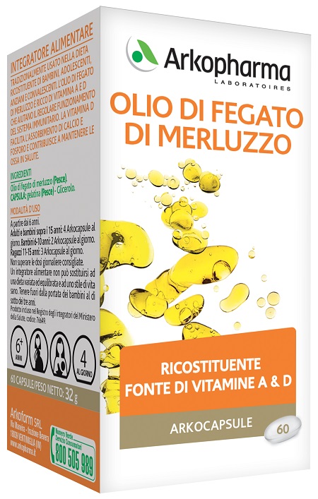 OLIO DI FEGATO DI MERLUZZO 60PRL ARKOPHARMA