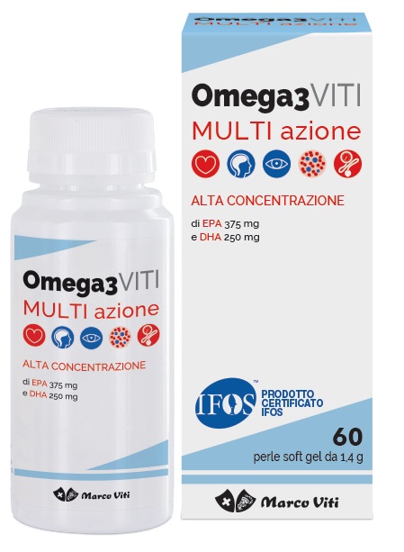 Omega 3 viti multiazione alta concentrazione rimedio per trigliceridi 60 perle