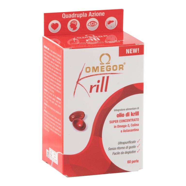 Omegor Krill - Integratore Alimentare Di Olio Di Krill Super Concentrato 60 Perle