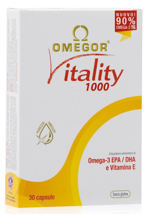 Omegor Vitality 1000 integratore a base di Omega 3 - 30 Capsule