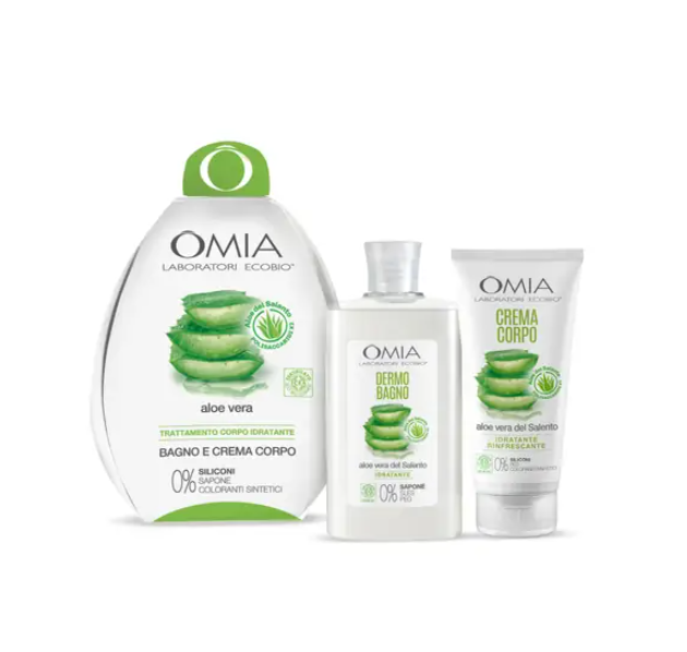 Ovetto Aloe Vera Dermo Bagno + Crema Corpo Omia 400ml+200ml