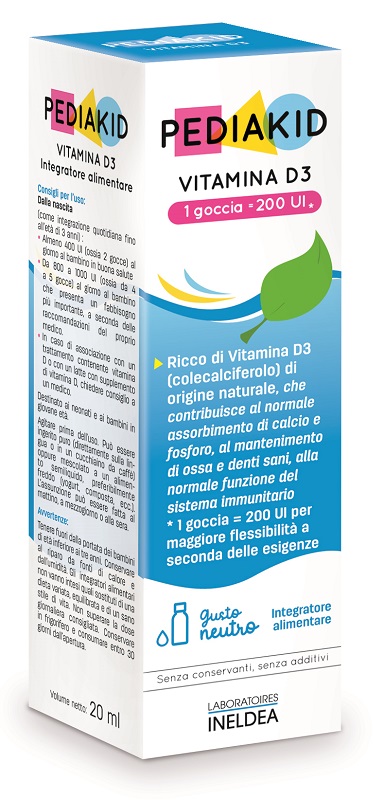 PEDIAKID VITAMINA D3 200IU