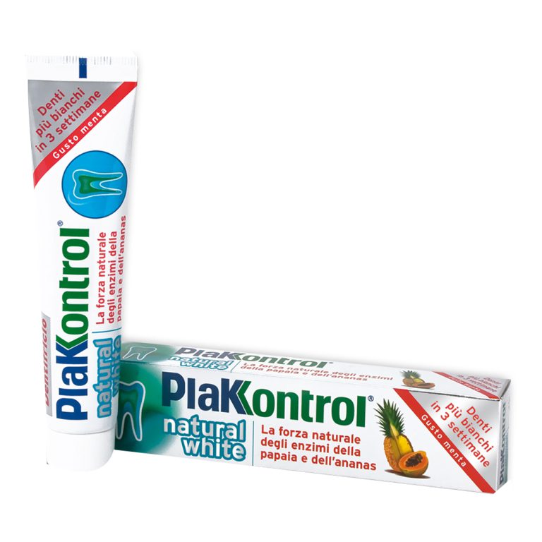 PLAKKONTROL Dentifricio Natural White 100g