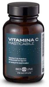 Principium Vitamina C - Integratore per Difese Immunitarie - 60 Compresse Masticabili