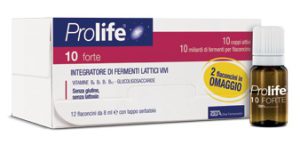 Prolife 10 FORTE Integratore Fermenti Lattici Vivi 12 Flaconcini