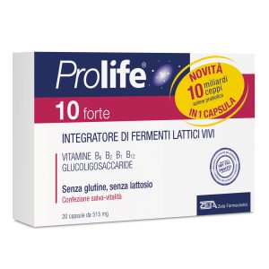 Prolife 10 Forte - Integratore Di Fermenti Lattici 20 Capsule