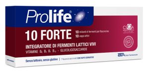 Prolife 10 Forte - Integratore di Fermenti Lattici e Vitamina B - 7 Flaconcini x 8 ml