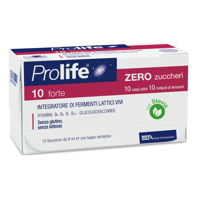 Prolife 10 Forte Zero Zuccheri - Integratore Di Fermenti Lattici 10 Flaconcini 8ml