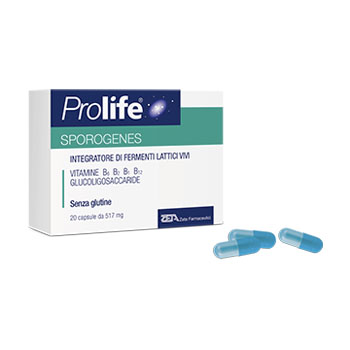 Prolife Sporogenes - Integratore di Fermenti Lattici - 20 Capsule