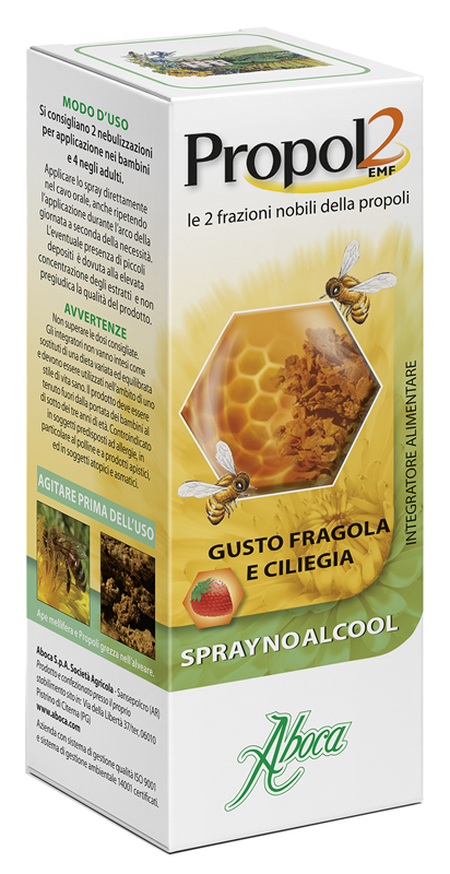 Propol2 emf spray no alcool fragola e ciliegia 30 ml