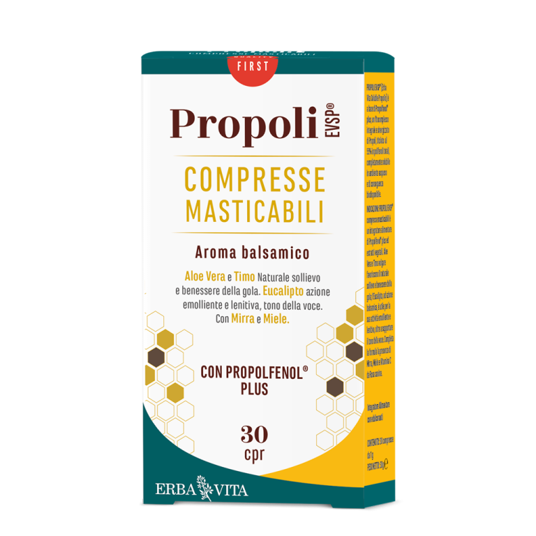 Propoli EVSP Compresse Masticabili Erba Vita 30 Compresse