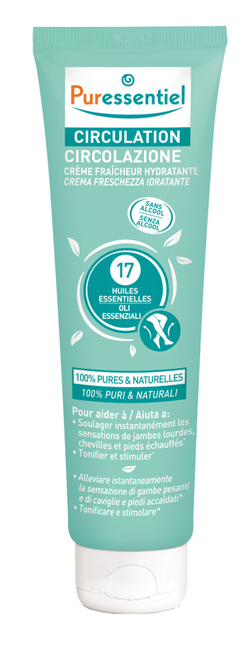 Puressentiel crema circolazione freschezza idratante gambe ei stanchi 100 ml