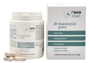 Puroman Integratore D-Mannosio Puro per Cistite 80 Capsule