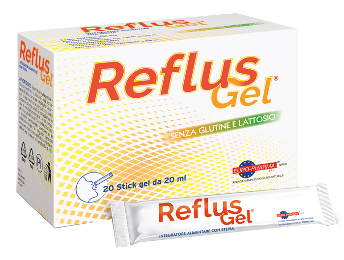 Reflus Gel - Integratore per Acidità e Reflusso - 20 Stick x 20 ml